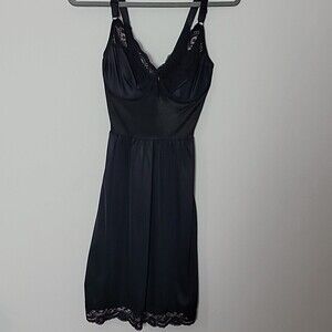 Vintage Vassarette underwire lingerie dress under it all Sz 34 Waist Compession